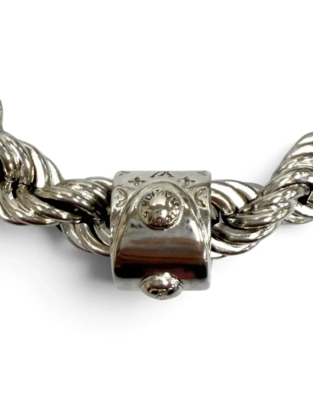 Louis Vuitton Necklace LV Rope Monogram Silver